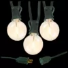 LUMABASE Electric String Lights with 25 LED White Globe Lights