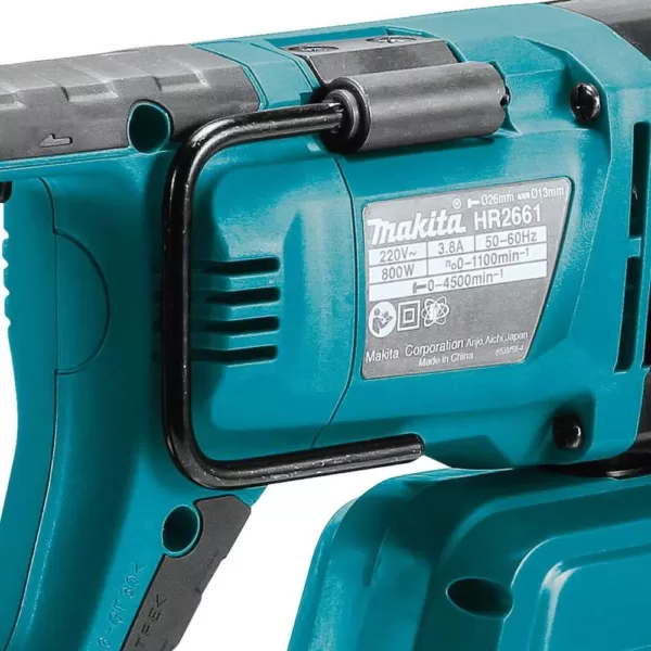 Makita 1 in. AVT Rotary Hammer Accepts SDS-PLUS Bits with HEPA Dust Extractor 3-Mode Variable Speed Case (D-Handle)