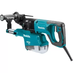 Makita 1 in. AVT Rotary Hammer Accepts SDS-PLUS Bits with HEPA Dust Extractor 3-Mode Variable Speed Case (D-Handle)