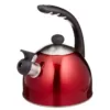 Creative Home Rhapsody 8.4-Cup Cranberry Stainless Steel Stovetop Tea Kettle with Whistle