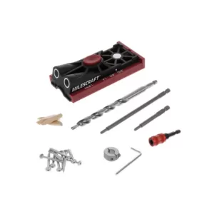 Milescraft PocketJig200 Complete Pocket Hole Kit with Jig, Bit, Screws and Drivers