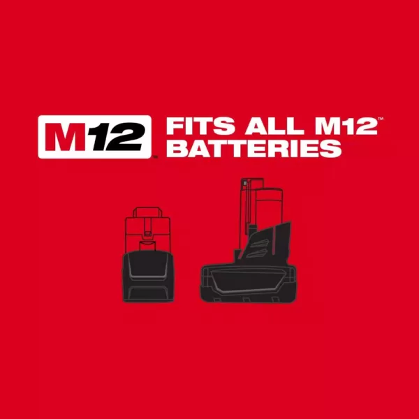 Milwaukee M12 12-Volt Lithium-Ion Cordless 3/8 in. and 1/4 in. Ratchet Kit (2-Tool) with Battery, Charger and Bag