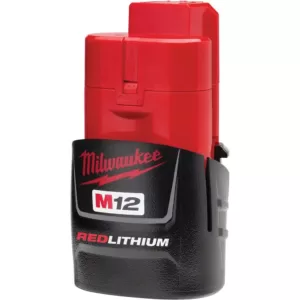 Milwaukee M12 12-Volt Lithium-Ion Cordless 1/4 in. Right Angle Hex Impact Driver Kit W/(1) 1.5Ah Batteries, Charger & Case