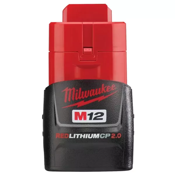 Milwaukee M12 12-Volt Lithium-Ion Cordless 1/4 in. Hex Impact and Copper Tubing Cutter Combo Kit W/ (1) 2.0Ah Battery and Charger