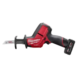 Milwaukee M12 FUEL 12-Volt Lithium-Ion Brushless Cordless HACKZALL Reciprocating Saw Kit with Free M12 Right Angle Drill