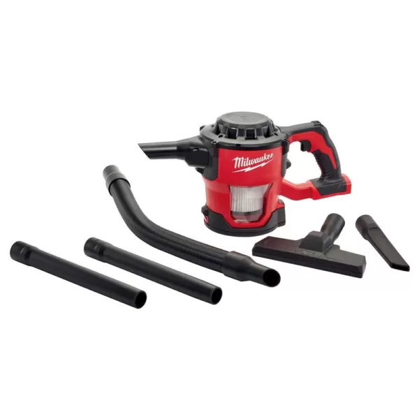 Milwaukee M18 18-Volt Lithium-Ion Cordless Compact Vacuum W/ M18 Starter Kit W/ (1) 5.0Ah Battery and Charger