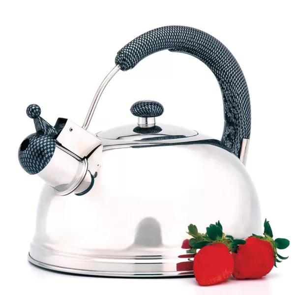 Creative Home Cobra 10.8-Cup Stainless Steel with Whistle Stovetop Tea Kettle