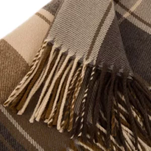 Glitzhome 50 in. H Woven Plaid Throw Blanket