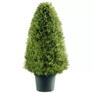 National Tree Company 36 in. Upright Juniper Artificial Tree in Green Round Growers Pot