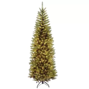 National Tree Company 6.5 ft. Kingswood Fir Pencil Artificial Christmas Tree with Clear Lights