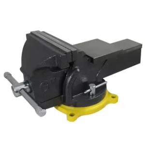 OLYMPIA 6 in. Single-Handed Operation Bench Vise