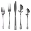 Home Basics River 20-Piece Stainless Steel Flatware Set