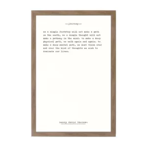 Petal Lane Journey - Thoreau Rustic Brown Frame Magnetic Memo Board