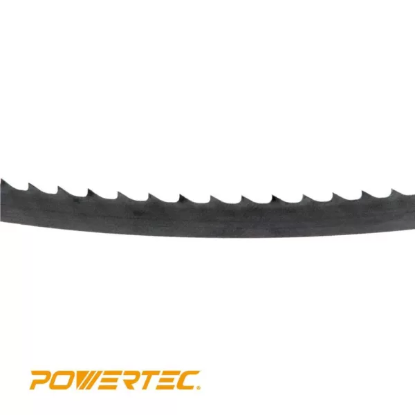 POWERTEC 56-7/8 in. x 1/4 in. x 6 TPI High Carbon Bandsaw Blade for Woodworking, Plastic and Aluminum (1-Pack)