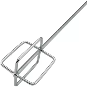 QEP 24 in. Professional Chrome-Plated Steel Thinset and Grout Mixing Paddle for Corded Drills