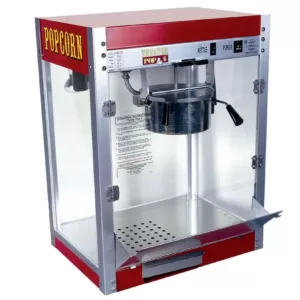 Paragon Theater Pop 6 oz. Red Stainless Steel Countertop Popcorn Machine