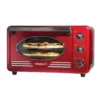 Nostalgia Retro 1500 W 12-Slice Retro Red Convection Toaster Oven with Built in Timer