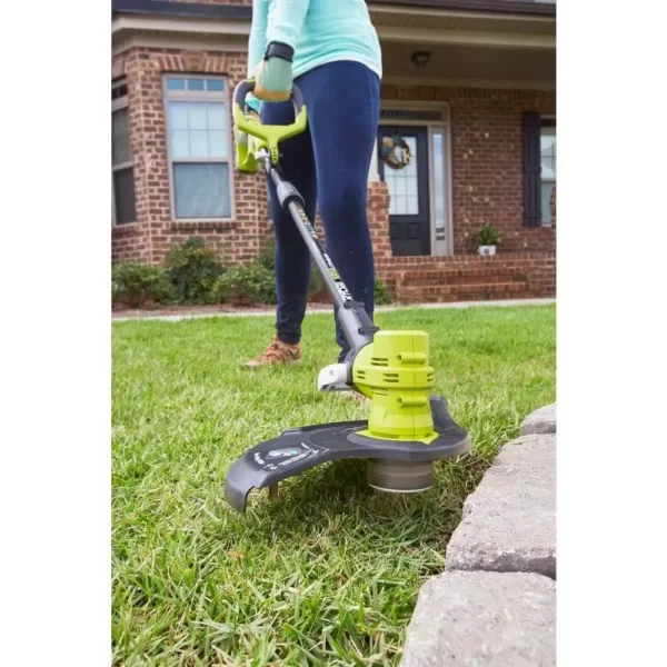 RYOBI Reconditioned ONE+ 18-Volt Lithium-Ion Cordless String Trimmer/Edger - 4.0 Ah Battery and Charger Included