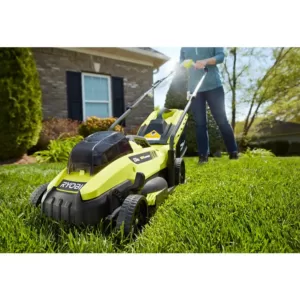RYOBI 13 in. ONE+ 18-Volt Lithium-Ion Cordless Battery Walk Behind Push Lawn Mower - 4.0 Ah Battery/Charger Included