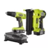 RYOBI 18-Volt ONE+ Lithium-Ion Cordless 2-Tool Combo Kit with Drill/Driver, Brad Nailer, (2) 1.3 Ah Batteries, and Charger