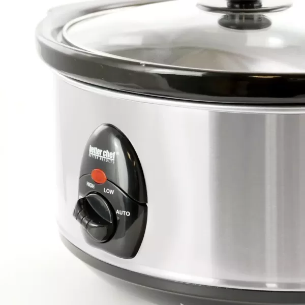 Better Chef 3.7 Qt. Silver Oval Slow Cooker