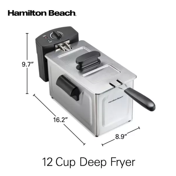 Hamilton Beach 3 Qt. Stainless Steel Deep Fryer