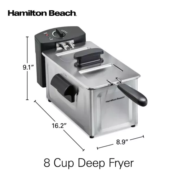 Hamilton Beach 2 Qt. Stainless Steel Deep Fryer