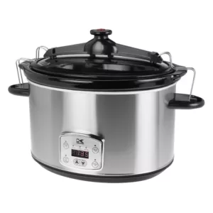 KALORIK 8 Qt. Stainless Steel Slow Cooker with Cool-Touch Handles