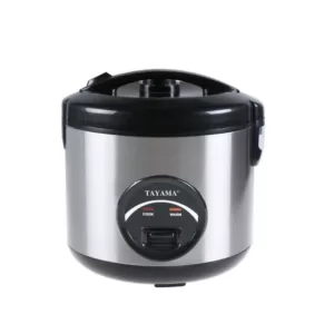 Tayama 10-Cups Stainless Steel Rice Cooker and Food Steamer