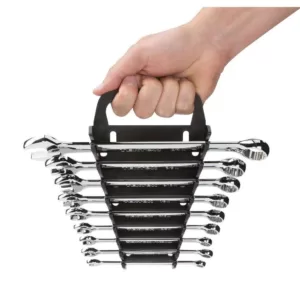 TEKTON 5 in. 9-Tool Store-and-Go Wrench Rack Keeper in Black