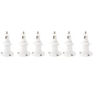 Wasserstein White Security Wall Mount for Arlo/Arlo Pro (6-Pack)