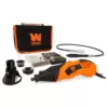 WEN 1.4 Amp High-Powered Variable Speed Rotary Tool with Cutting Guide, LED Collar, 100+ Accessories, Case and Flex Shaft