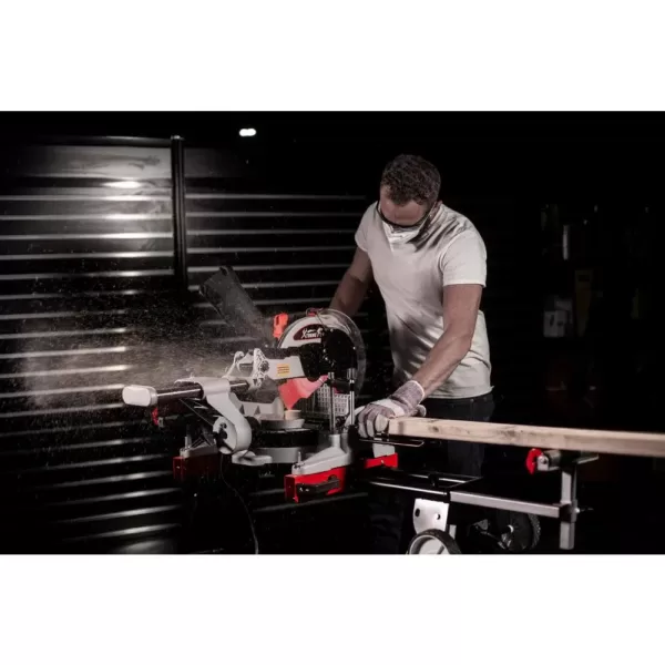 XtremepowerUS 15 Amp 12 in. 4,000 RPM Corded Single-Bevel Sliding Compound Miter Saw