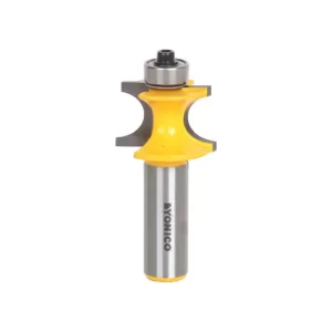 Yonico Bullnose Bead 1/2 in. Bead 1/2 in. Shank Carbide Tipped Router Bit