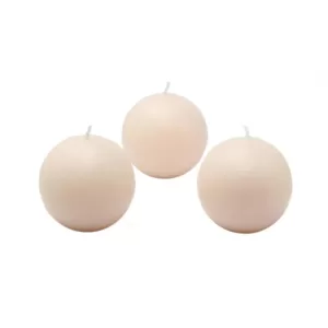 Zest Candle 2 in. Ivory Ball Candles (Box of 12)